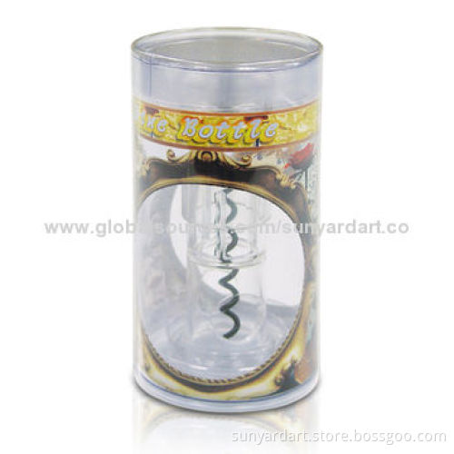 Clear PVC box, tube, oval